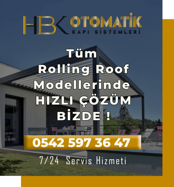 Rolling Roof Sistemleri Bioclimatic Pergola Tamiri